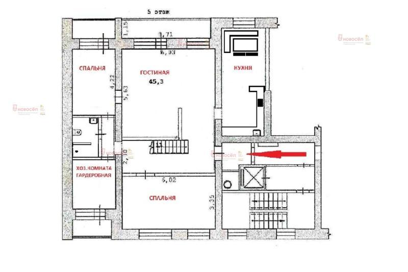 6-комнатная квартира, 174 м2