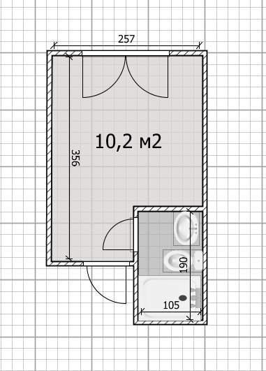 Квартира-студия, 10.5 м2