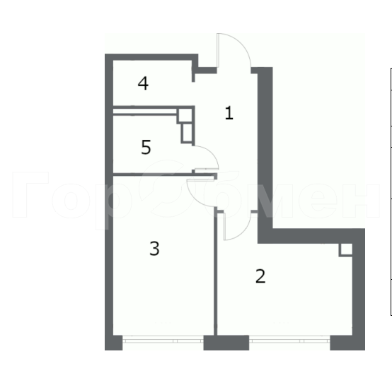 1-комнатная квартира, 40 м2