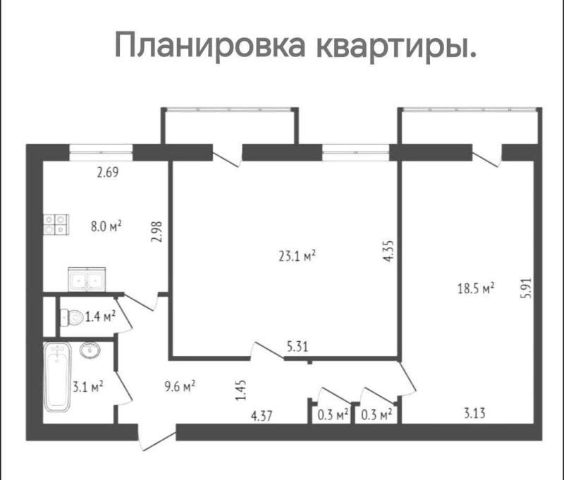 Квартира, Санкт-Петербург, тер-рия Пески, Кавалергардская улица, 30. Фото 2