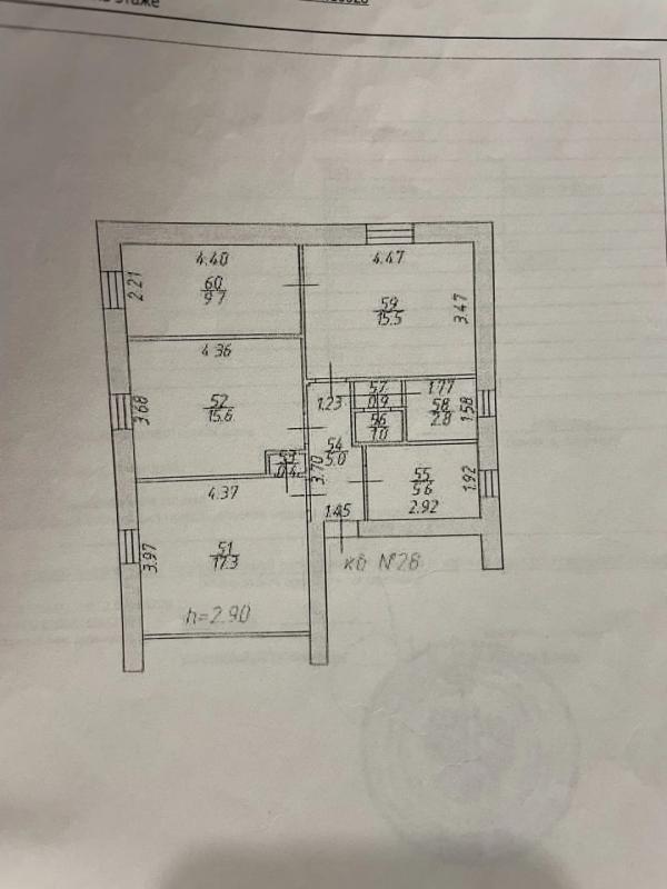 4-комн. квартира, 73 м², 2/4 этаж