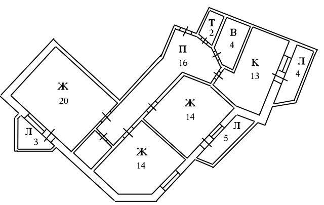 3-комнатная Квартира, 86.9 м2