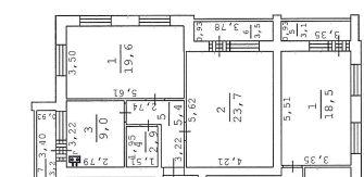 2-комн. квартира, 63.9 м², 2/3 этаж