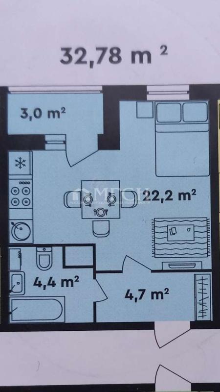3-комнатная Квартира, 81.4 м2