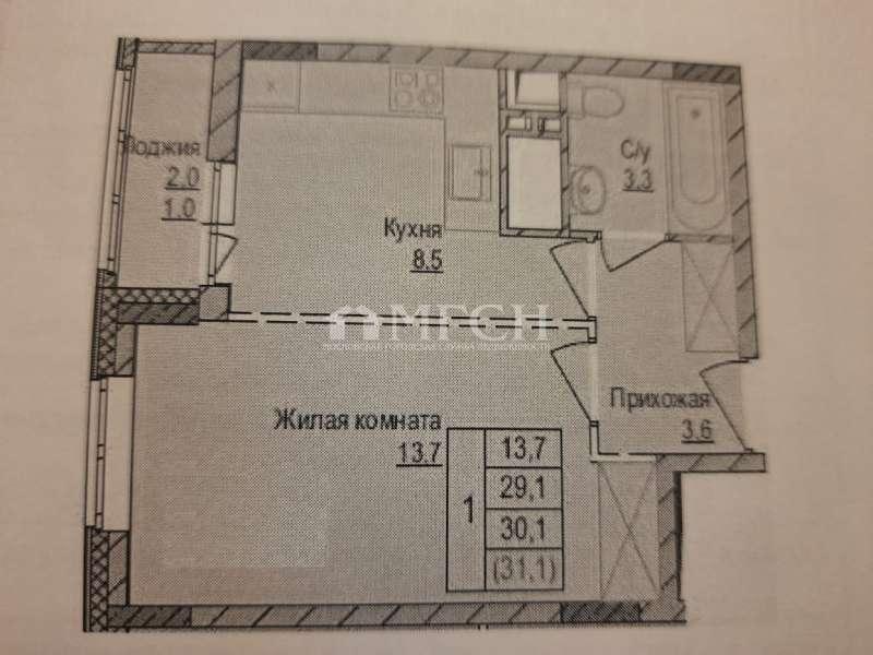 2-комн. квартира, 44 м², 3/5 этаж