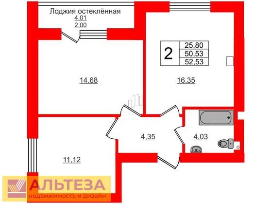 Квартира, Калининградская область, Светлогорск, Яблоневая улица, 18А. Фото 1