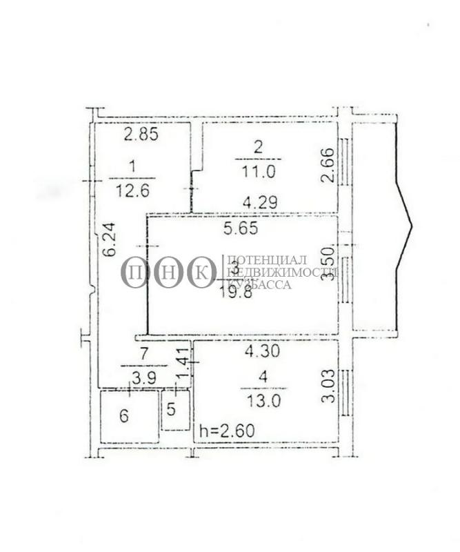 2-комнатная квартира, 63.9 м2