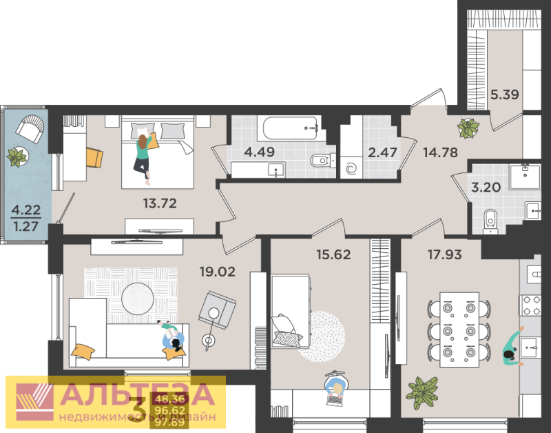 Квартира, Калининградская область, Светлогорск, Тихая улица, 6к2. Фото 1