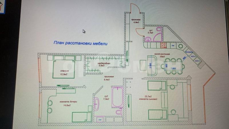 3-комнатная Квартира, 104 м2