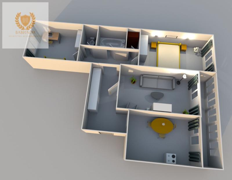 3-комнатная Квартира, 67 м2