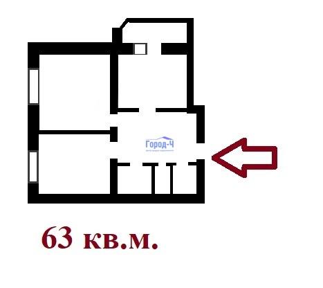 2-комнатная квартира, 63 м2