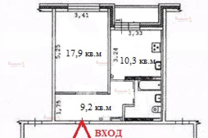 1-комнатная квартира, 42 м2
