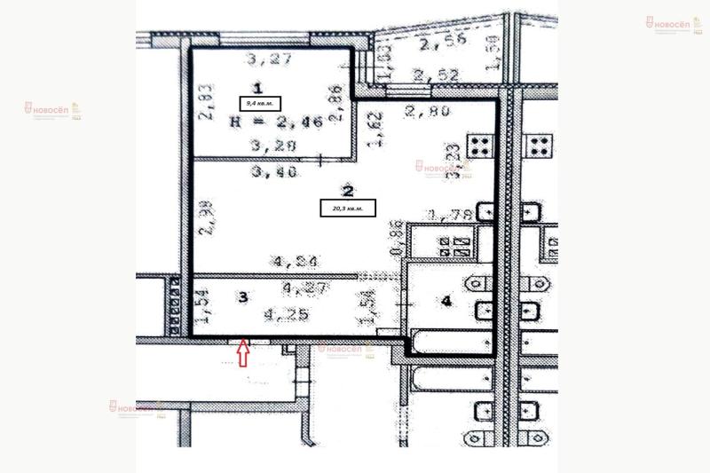 1-комн. квартира, 40 м², 12/17 этаж