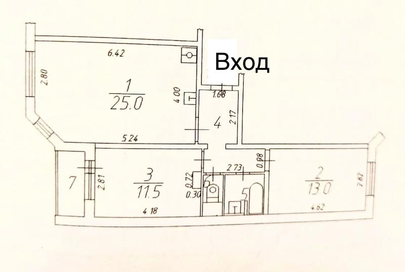 2-комн. квартира, 61 м², 11/16 этаж