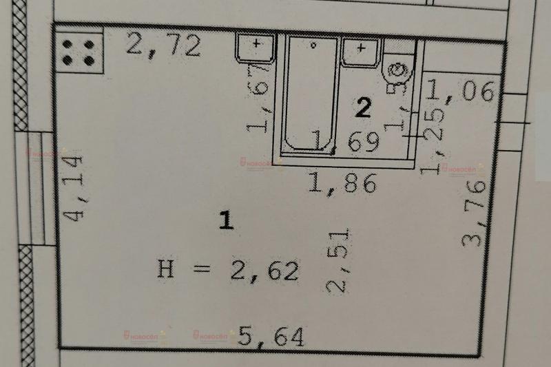 Квартира-Студия, 23 м², 3/3 этаж