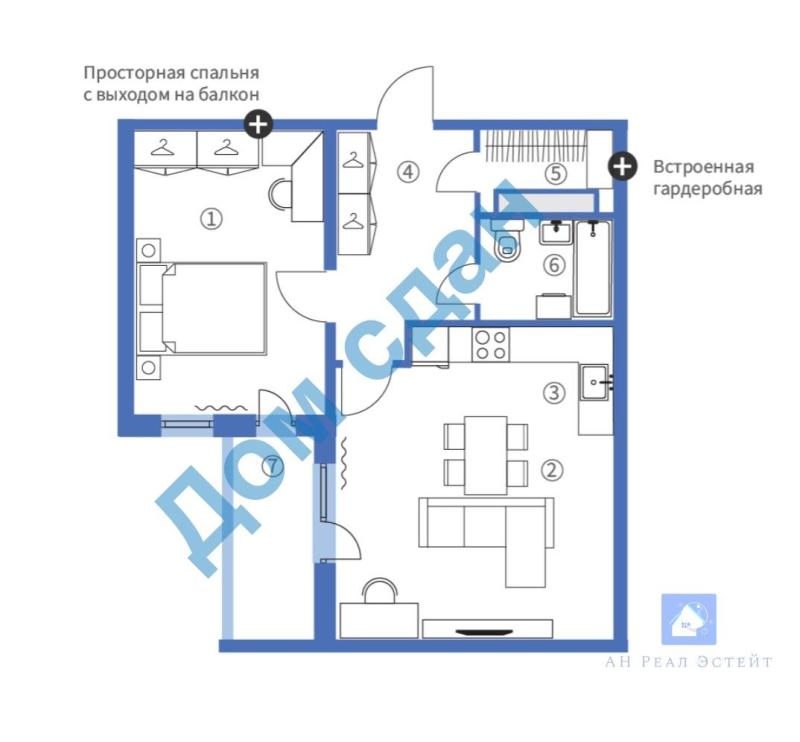 2-комнатная Квартира, 62.5 м2