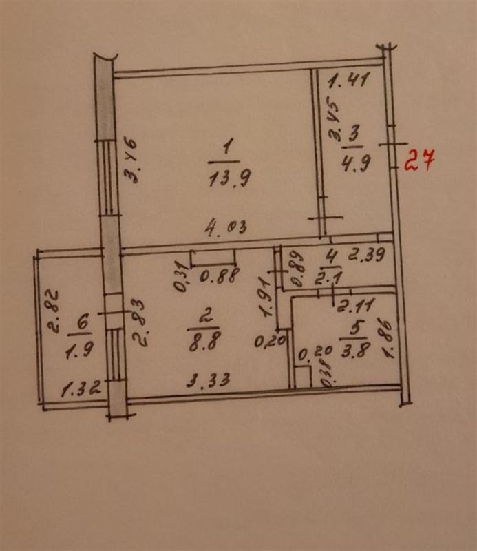 1-комнатная Квартира, 35.4 м2