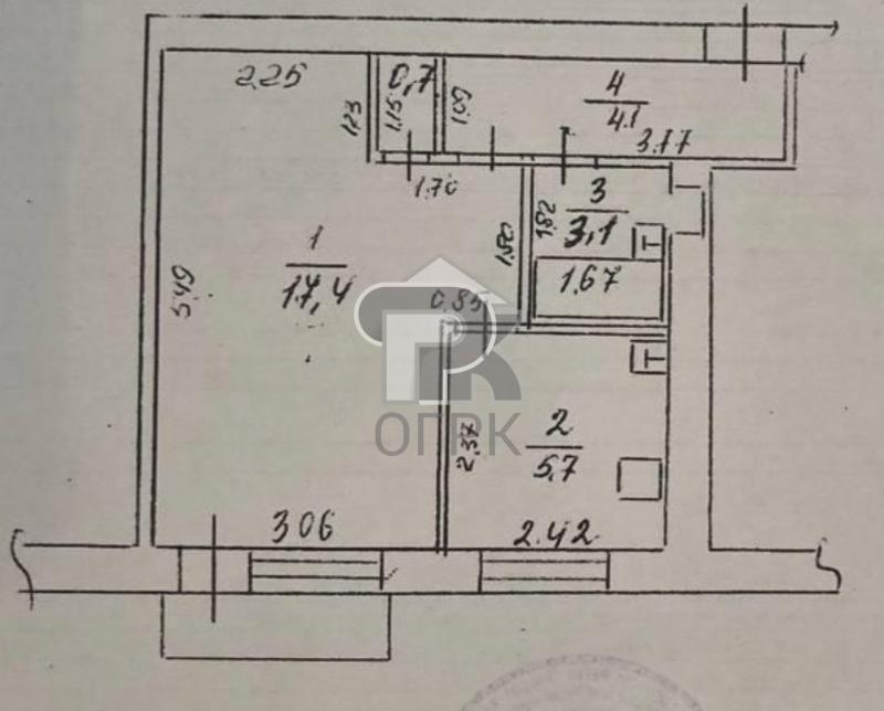 1-комнатная Квартира, 31 м2