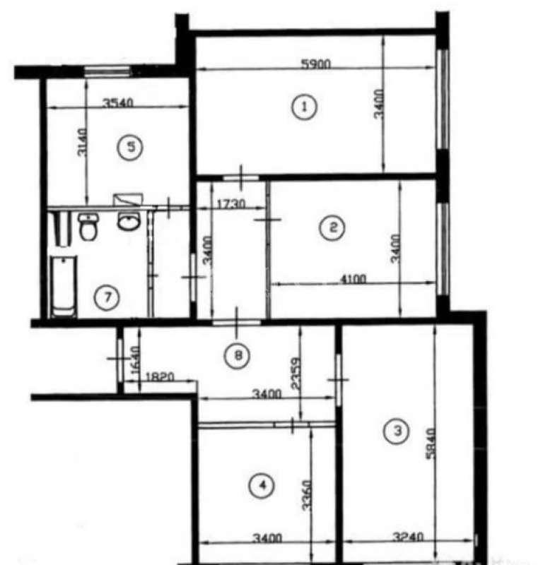 4-комнатная Квартира, 98 м2