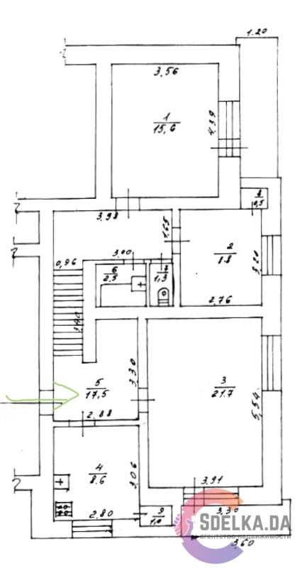 3-комнатная Квартира, 77 м2