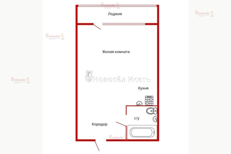 Квартира-Студия, 19 м2