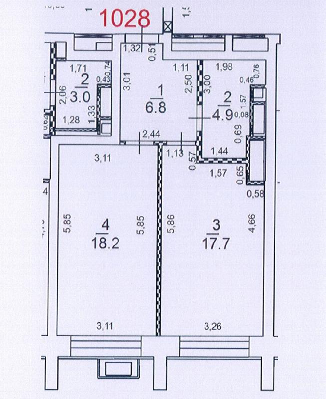 1-комнатная Квартира, 47.6 м2