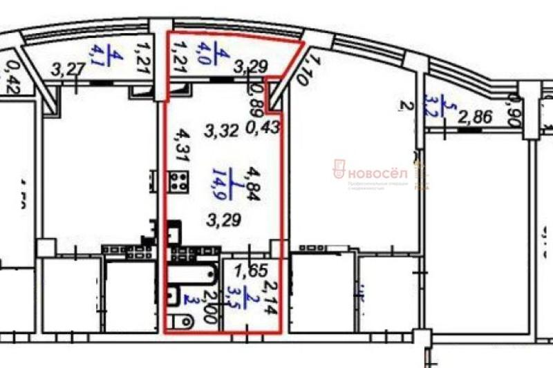 Квартира-Студия, 25.5 м2