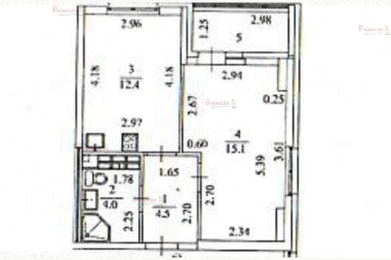 1-комнатная Квартира, 37 м2