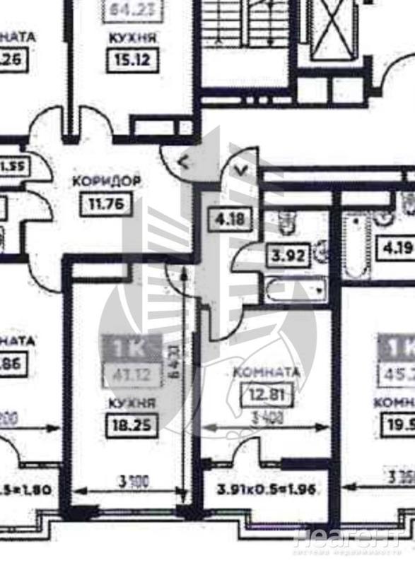 1-комнатная Квартира, 41 м2