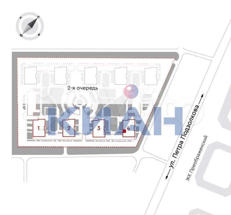2-комнатная Квартира, 44.9 м2