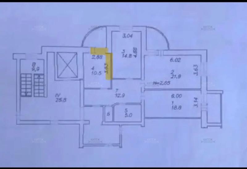 3-комнатная Квартира, 85.4 м2