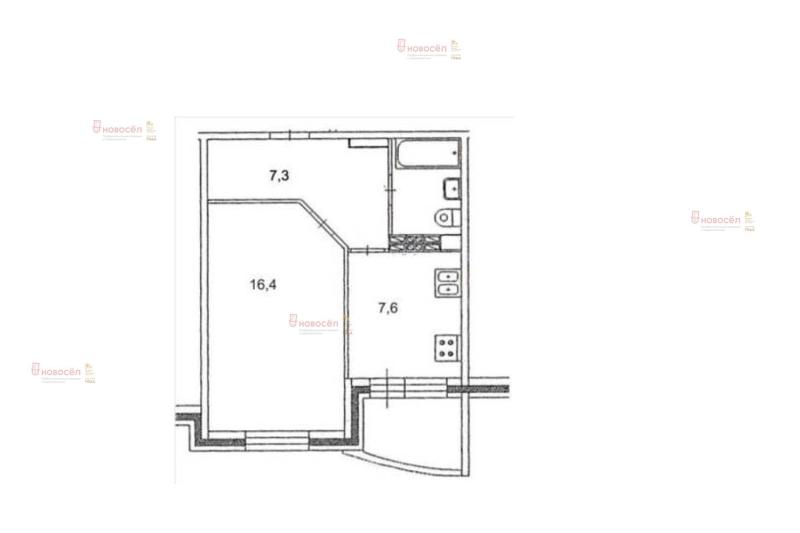 1-комнатная Квартира, 35 м2