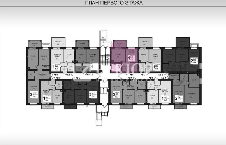 1-комнатная Квартира, 35.6 м2