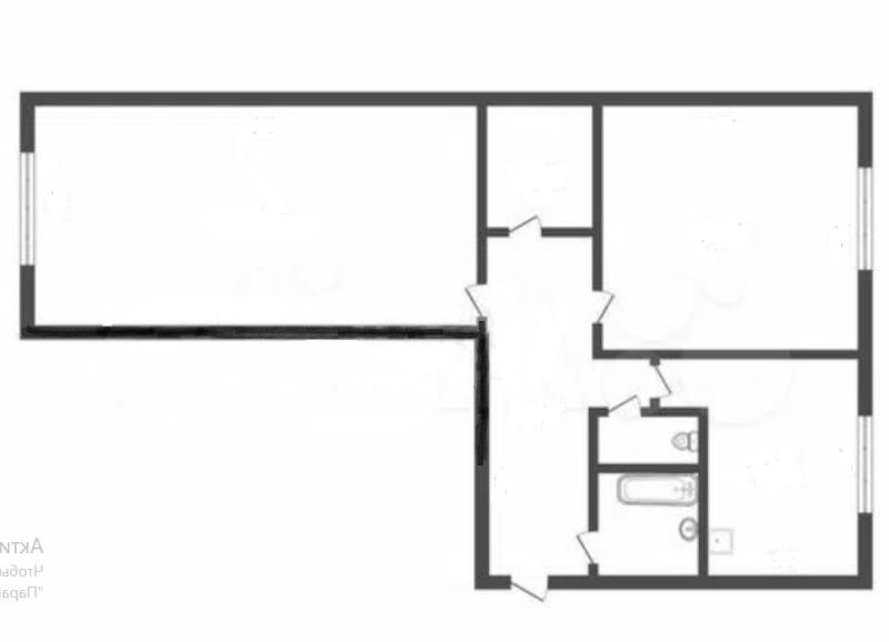 2-комн. квартира, 51.7 м², 4/5 этаж