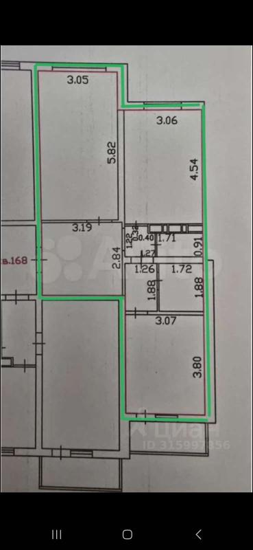 2-комн. квартира, 61.6 м², 15/16 этаж
