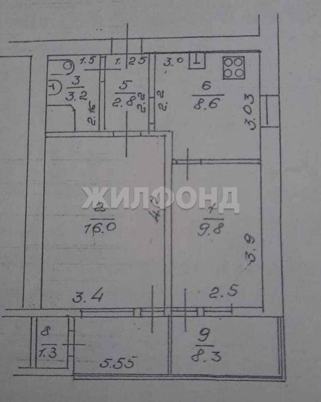 2-комнатная Квартира, 46 м2