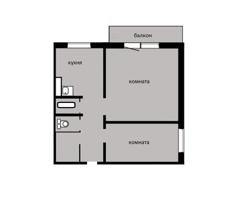 2-комн. квартира, 40.1 м², 6/9 этаж