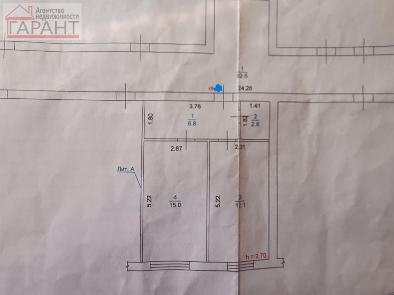 2-комн. квартира, 36.5 м², 2/3 этаж