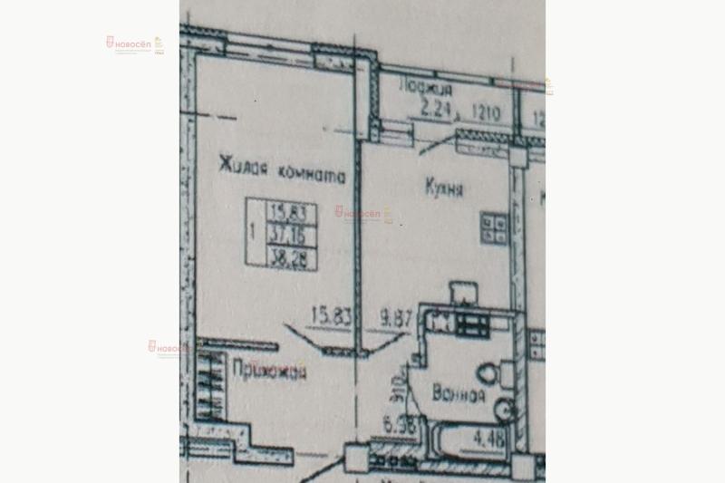 1-комн. квартира, 39 м², 5/17 этаж