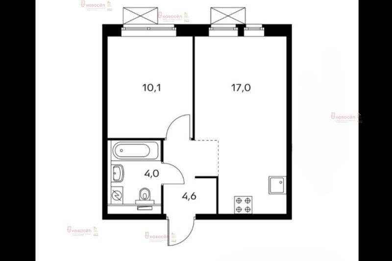 1-комн. квартира, 38 м², 17/26 этаж