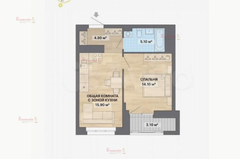 1-комн. квартира, 36 м², 25/25 этаж