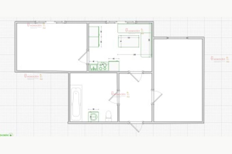 2-комн. квартира, 45 м², 6/9 этаж