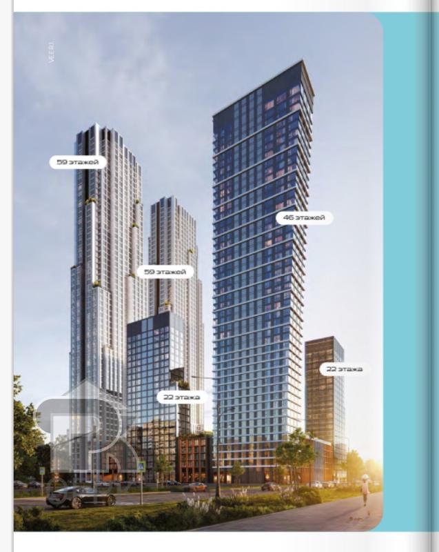 1-комн. квартира, 48 м², 20/46 этаж