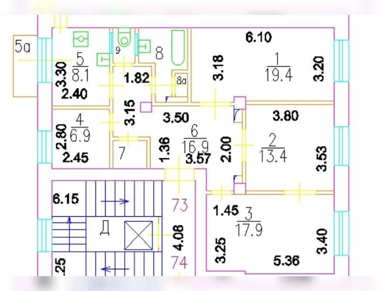 Квартира, Москва, ЦАО, Красносельский р-н, Краснопрудная улица, 26. Фото 2