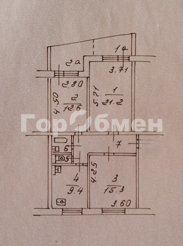 3-комн. квартира, 76 м², 1/9 этаж