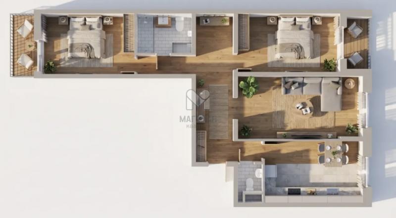 3-комн. квартира, 80 м², 3/24 этаж