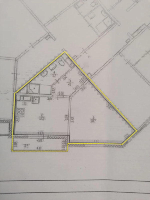 1-комн. квартира, 40 м², 6/22 этаж