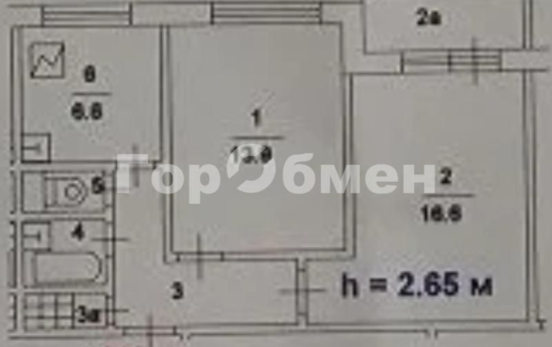 2-комн. квартира, 46 м², 12/12 этаж