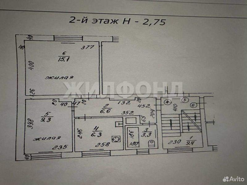 2-комн. квартира, 41 м², 2/3 этаж