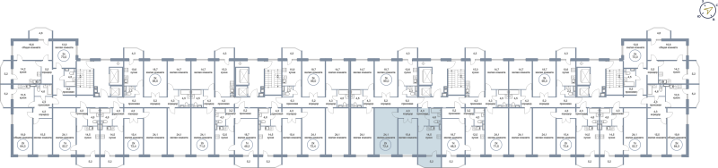 2-комн. квартира, 72.4 м², 21/21 этаж
